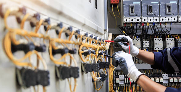 Professional Electrician technician working in Breckenridge, MI